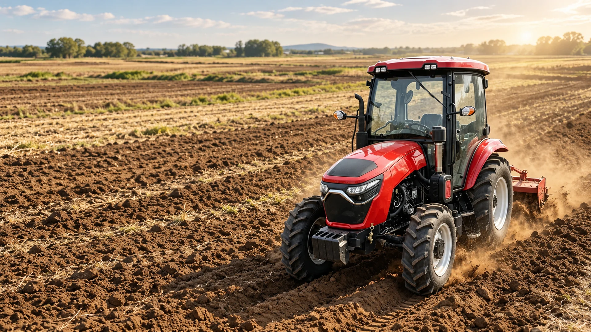JUYUE tractor working in the field
