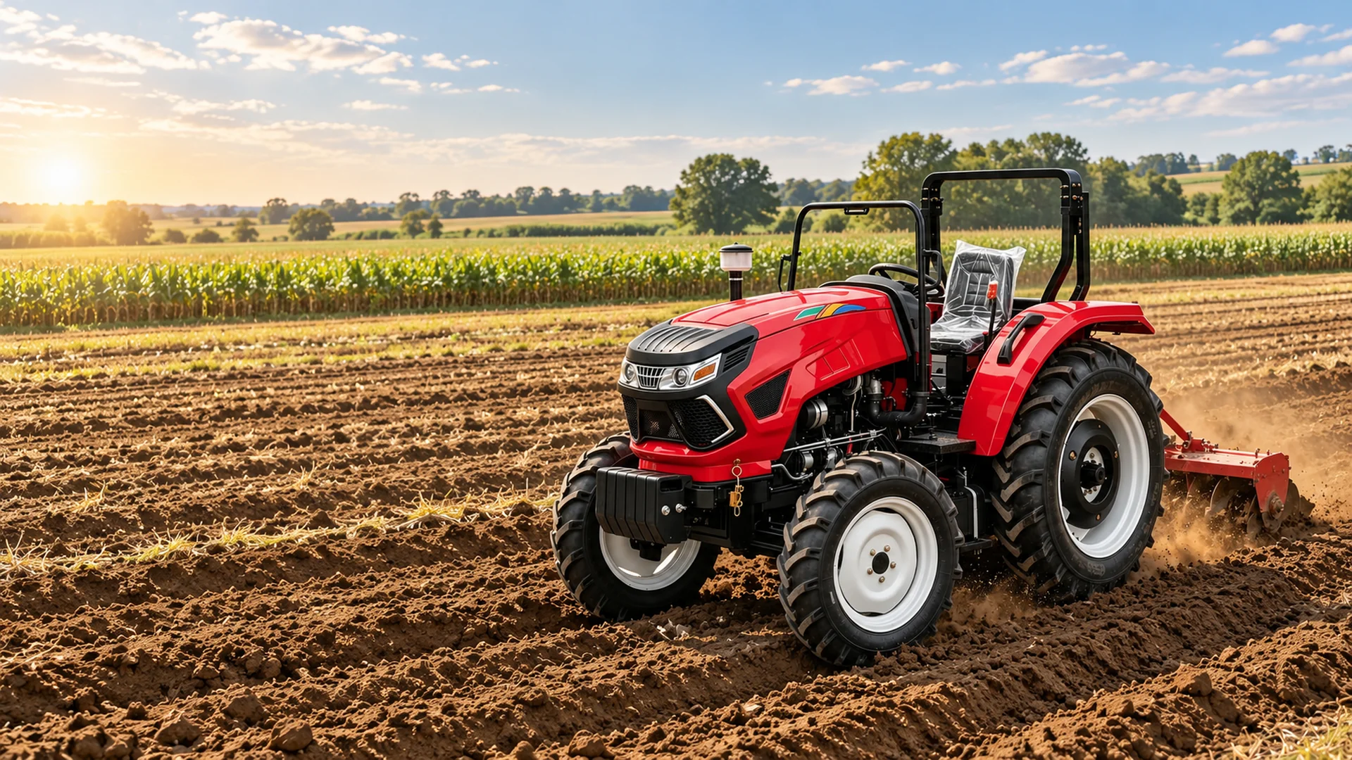 JUYUE tractor working in the field