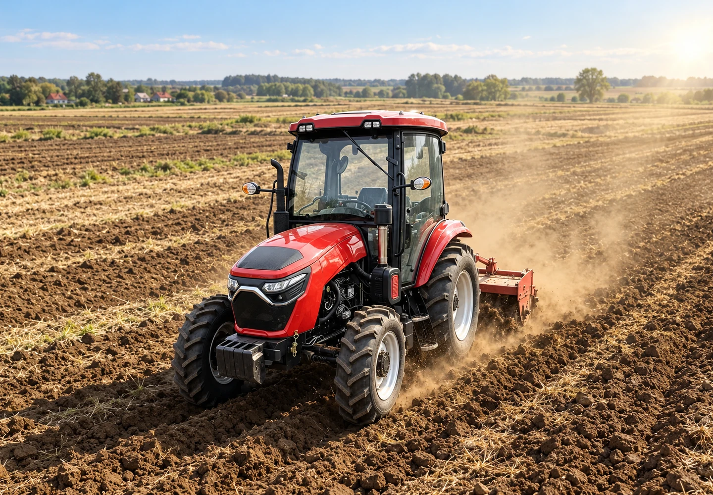 JUYUE agricultural tractor in the field