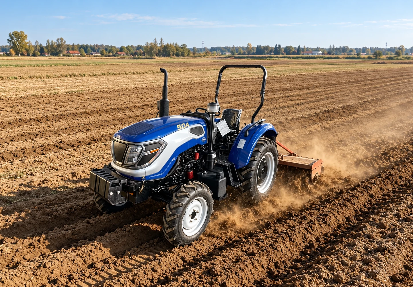 JUYUE agricultural tractor in the field